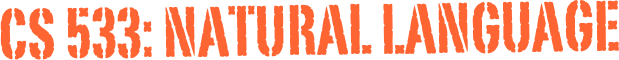 cs 533: Natural Language 