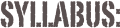 syllabus: